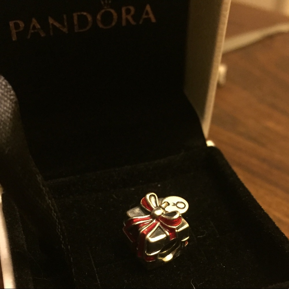 Pandora Sterling Silver Red Gift Box Charm